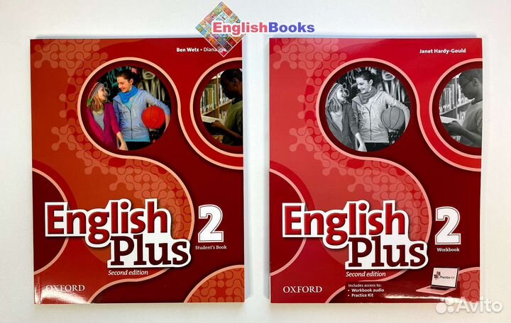 English plus 2 комплект (SB,WB,CD) новые в плёнке