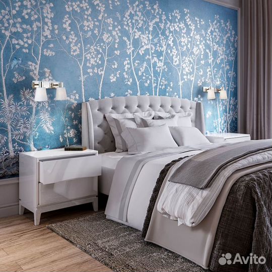 Светильник спот 2х40 Вт Е14 хром/голубой