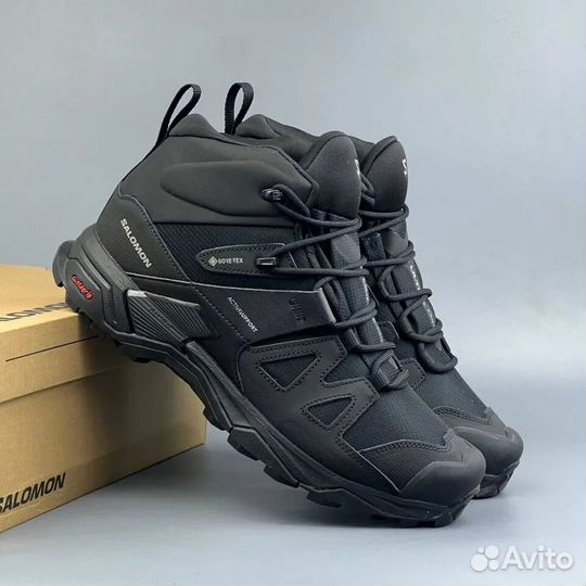 Salomon X Ultra 4 Mid Gtx Black Magnet Pearl Blue