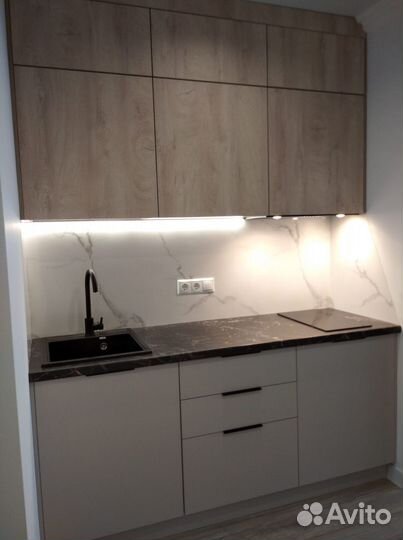 Компактная кухня/кухня в студию на заказ по эскизу