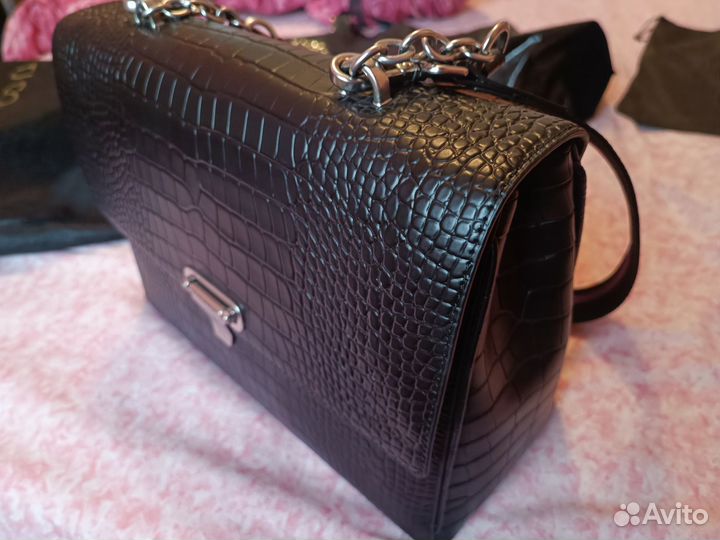 Сумка женская натуральная кожа черная