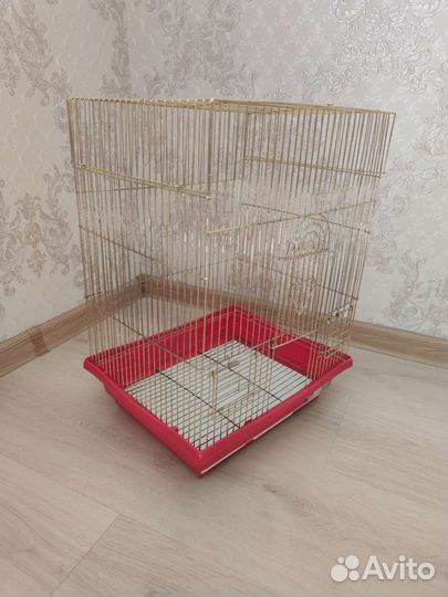 Золотая клетка для канарейки 46*35*28 см