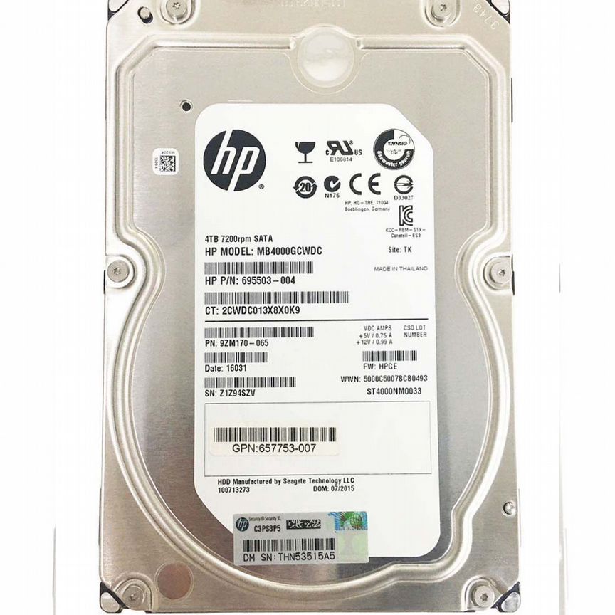 [762746-001] Жесткий Диск Hp 762746-001 4tb Nhp SATA3 3.5""