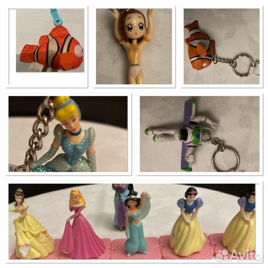 Новые Фигурки и брелоки герои Диснея