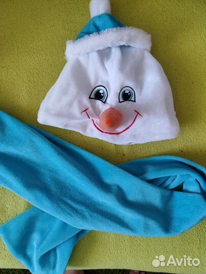 Снеговик шарф и шапка