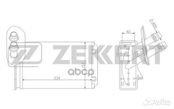 Радиатор отопителя Audi A3 II 03- TT II 98- Seat