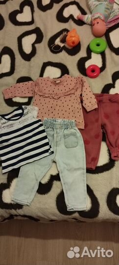 Вещи пакетом на девочку 12-18 мес