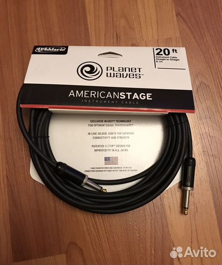 Инструсментальный кабель Planet Waves PW-amsg-20