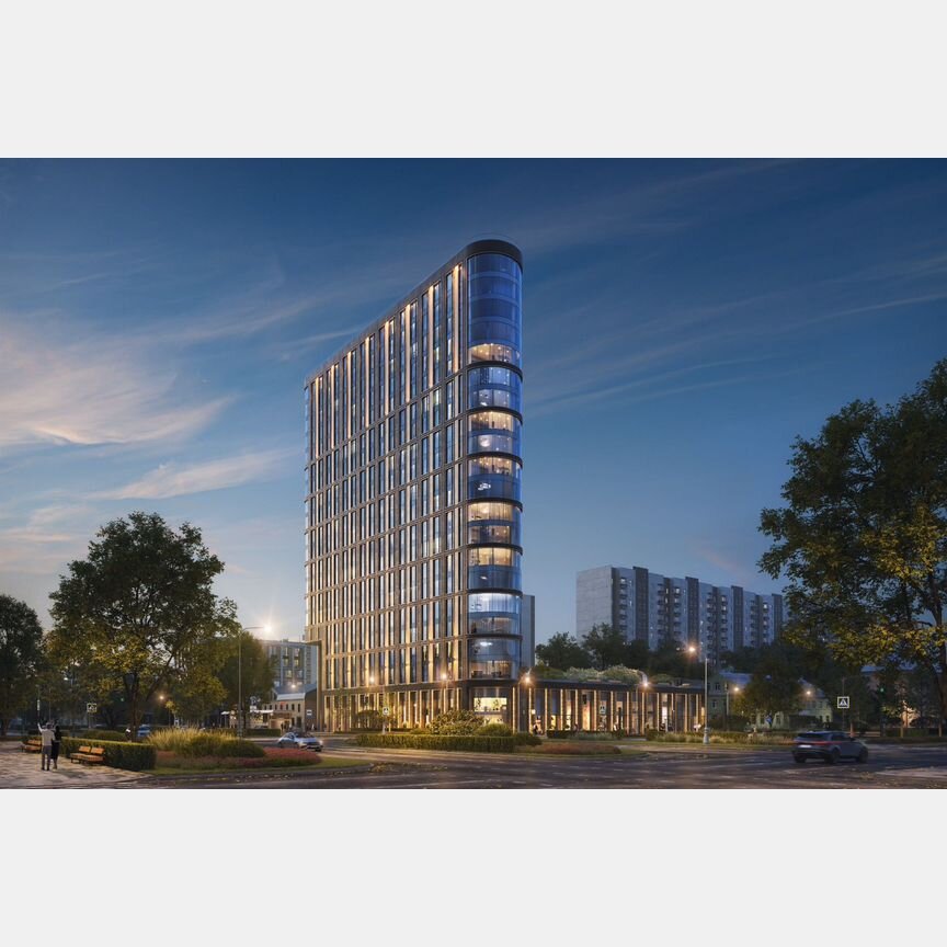 2-к. квартира, 55,3 м², 2/19 эт.