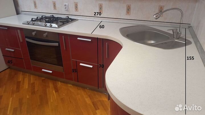 Кухонный гарнитур угловой бу