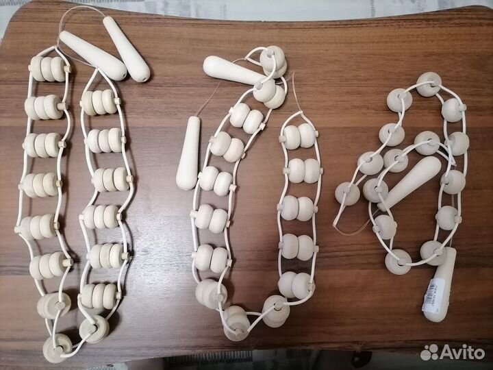 Массажёр ленточный шариковый деревянный