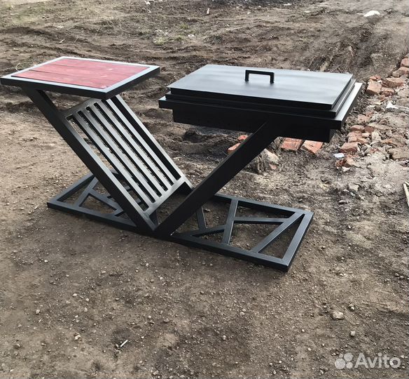 Мангал с крышей