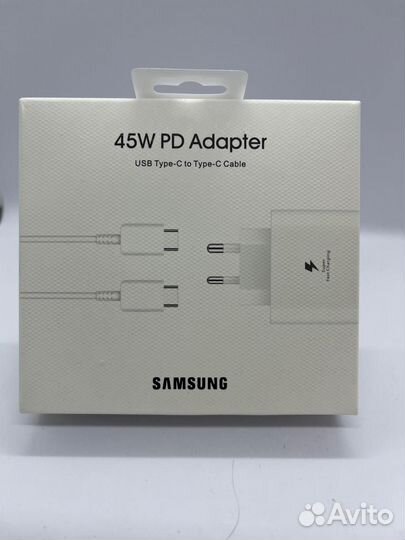 Зарядный блок питания Samsung 45 watt Новый
