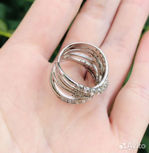 Кольцо серебро