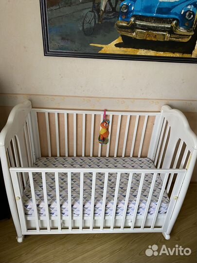 Детская кроватка с комодом Гандылян