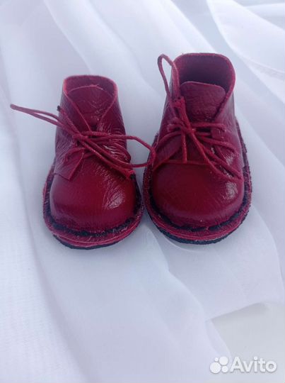 Ботиночки для интерьерных кукол на шнурках