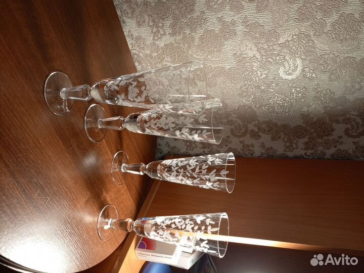 Хрустальные фужеры гусь хрустальный СССР