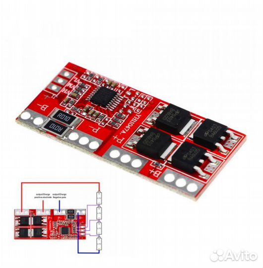 Плата контроля ET 4SLi-30A2250 (PCM для Li-Ion)