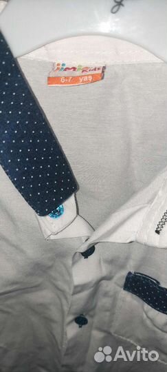 Белые рубашки на мальчика 6-7лет