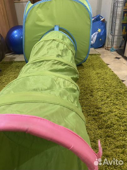 Палатка с тоннелем детская