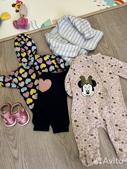 Вещи пакетом на девочку от 3 до 6 мес
