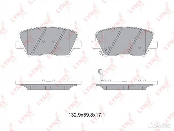 Колодки дисковые lynxauto BD-3630