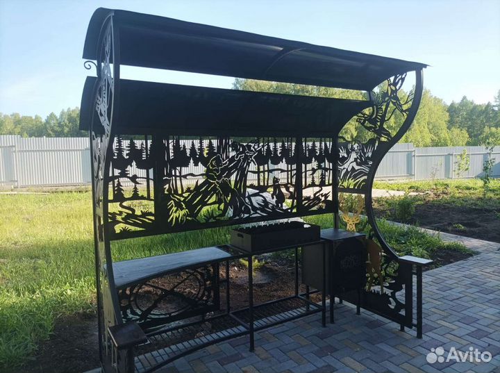 Мангал с вытяжкой