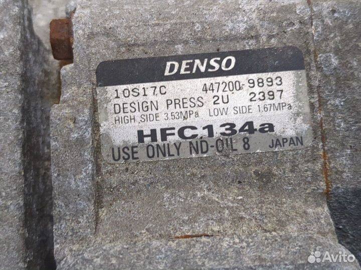 Компрессор кондиционера Honda Accord 6, 2000