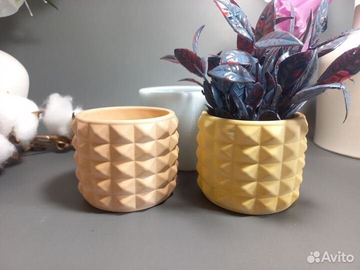 Силиконовая форма молд для гипса бетона стакан