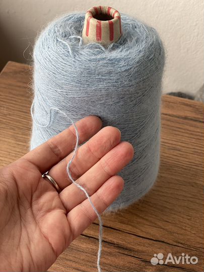 Ангора lana gatto бобинная 416 гр голубая