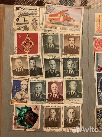 Почтовые марки СССР, Чехословакии, Монолии
