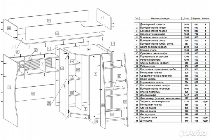 Детская стенка 