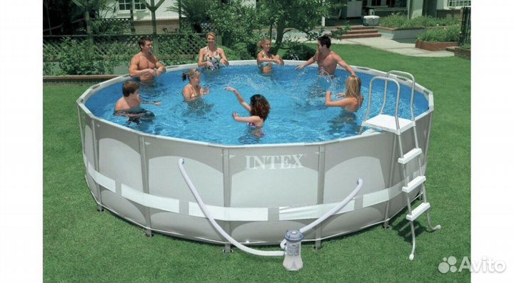 Каркасный бассейн intex 547ширина, высота 132