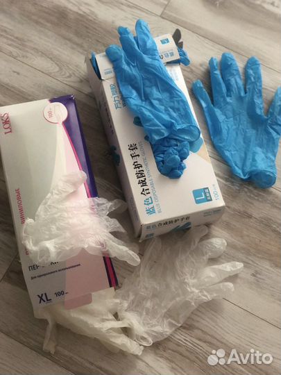 Перчатки одноразовые