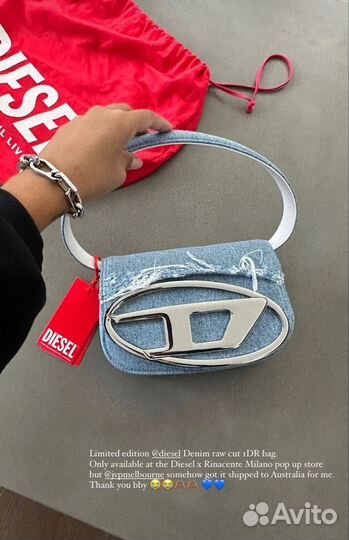 Сумка женская Diesel 1 DR denim