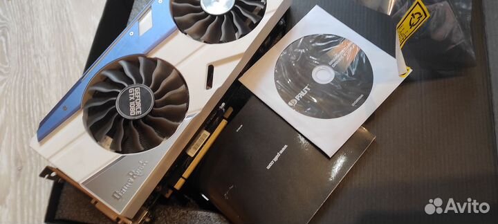 Видеокарта Palit geforce GTX 1080 8G на пломбах