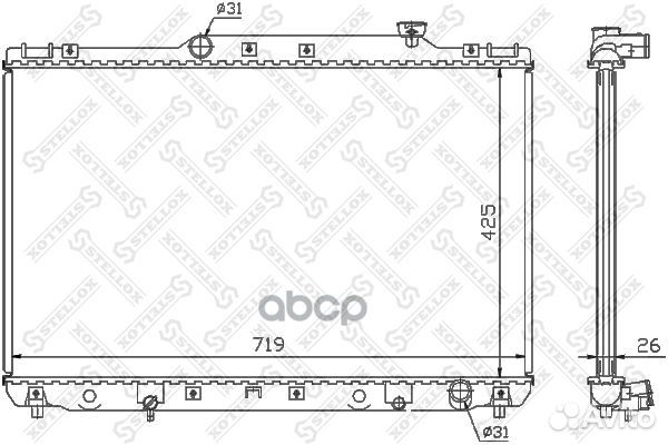 10-26380-SX радиатор системы охлаждения Toyota