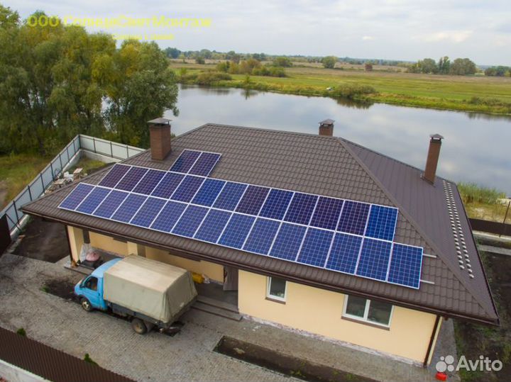 Установка солнечных батарей и панелей под ключ