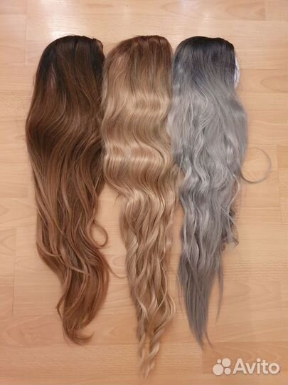 Парик амбре без челки кудри термл волокно