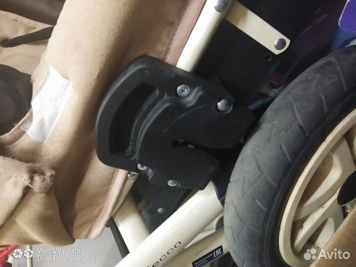 Новая 6мес Коляска 3 в 1 Bruno Riko Ecco кожа