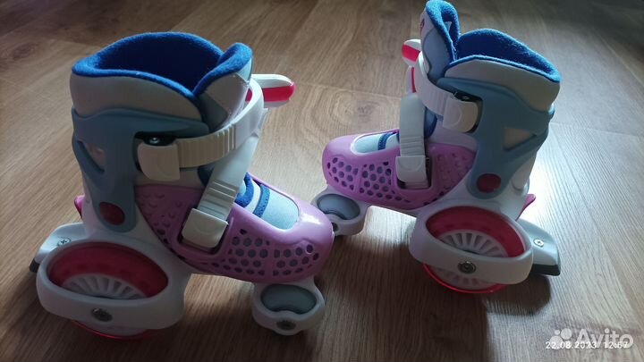 Роликовые коньки детские раздвижные