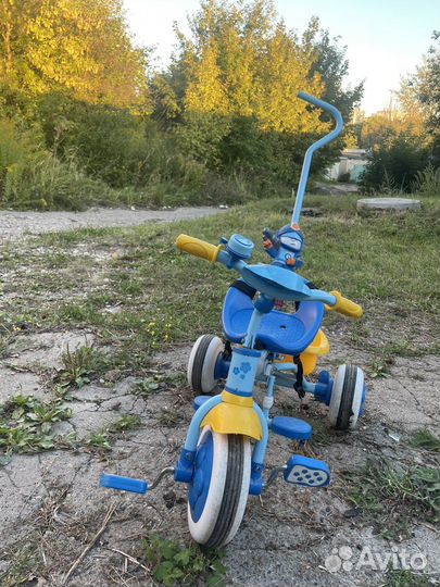 Детский велосипед с родительской ручкой