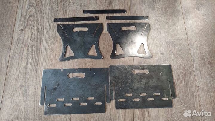 Мини мангал, щепочница. Разборная