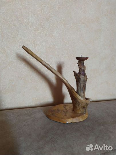 Подсвечник деревянный