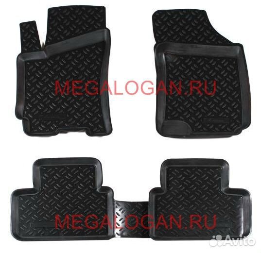 Коврики салона Ларгус без 3-го ряда