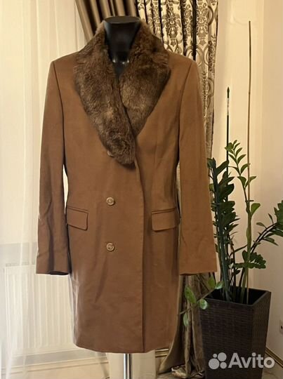 Пальто с мехом Hugo Boss