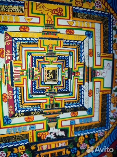 Тханка Калачакра 32 х 32 см, Непал, буддизм