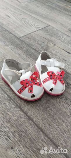 Сандалии для девочки размер 19