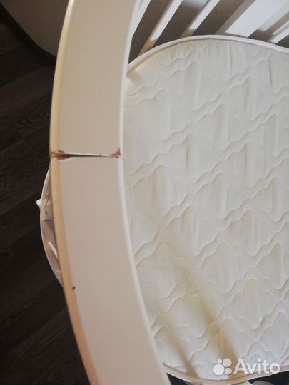 Детская овальная кроватка трансвормер с маятником