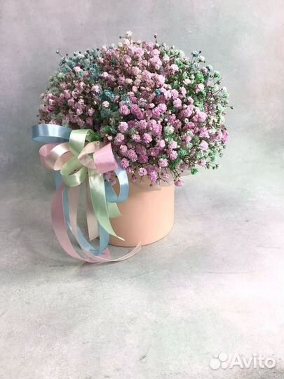 Букет с гипсофилой